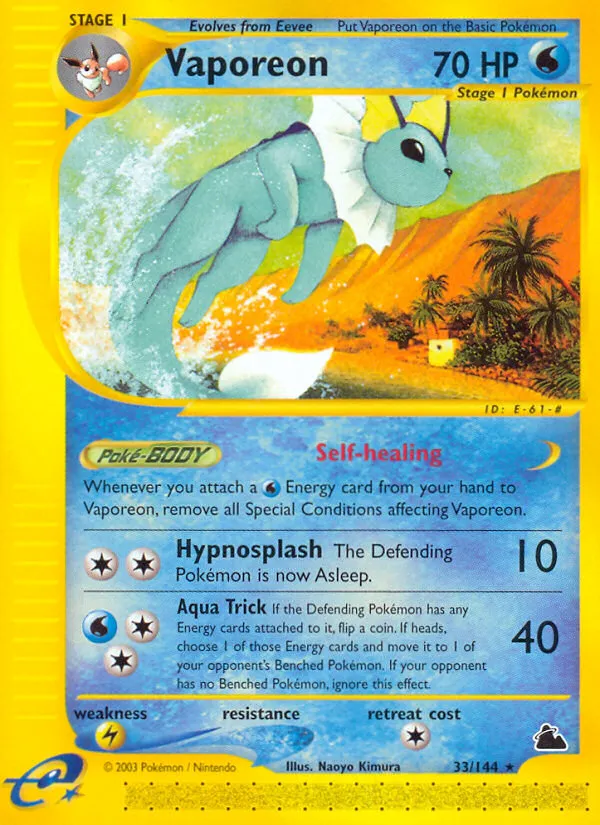Vaporeon card image