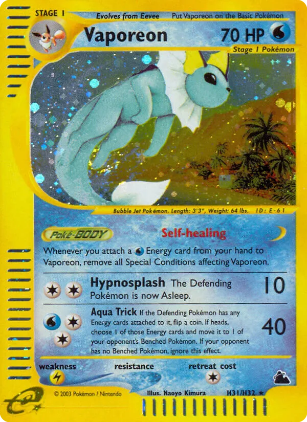 Vaporeon card image