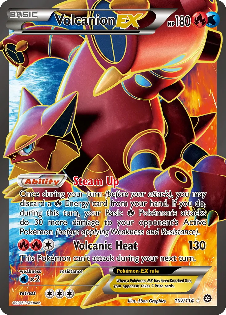 Volcanion-EX card image