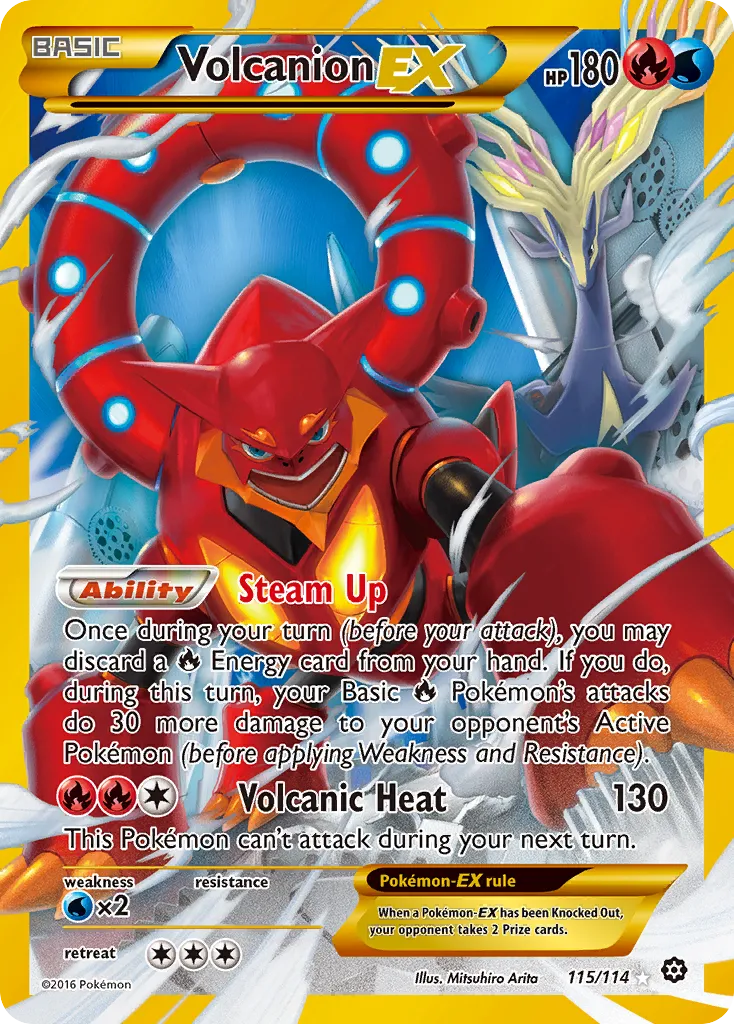 Volcanion-EX #115 card image