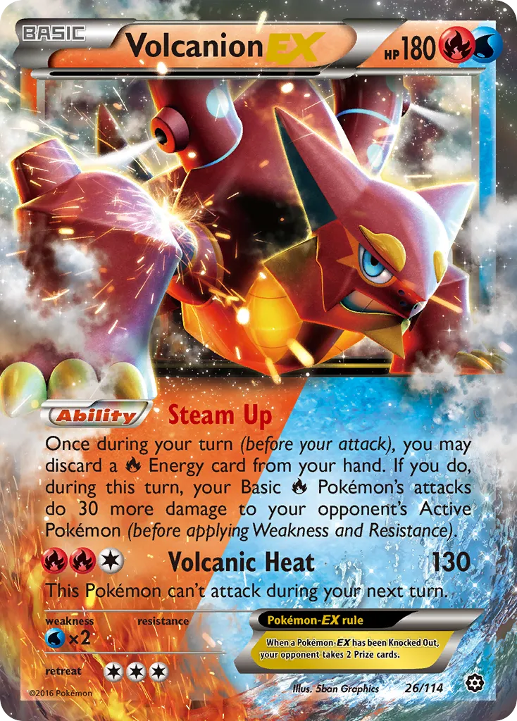 Volcanion-EX card image