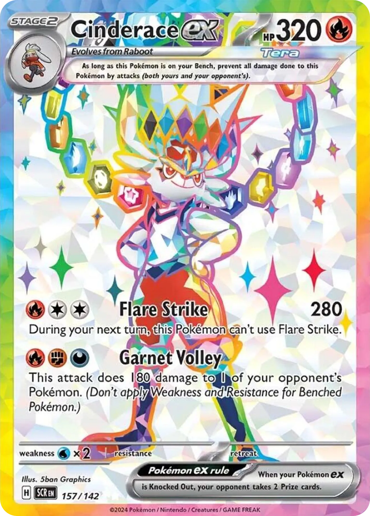 Cinderace ex card image