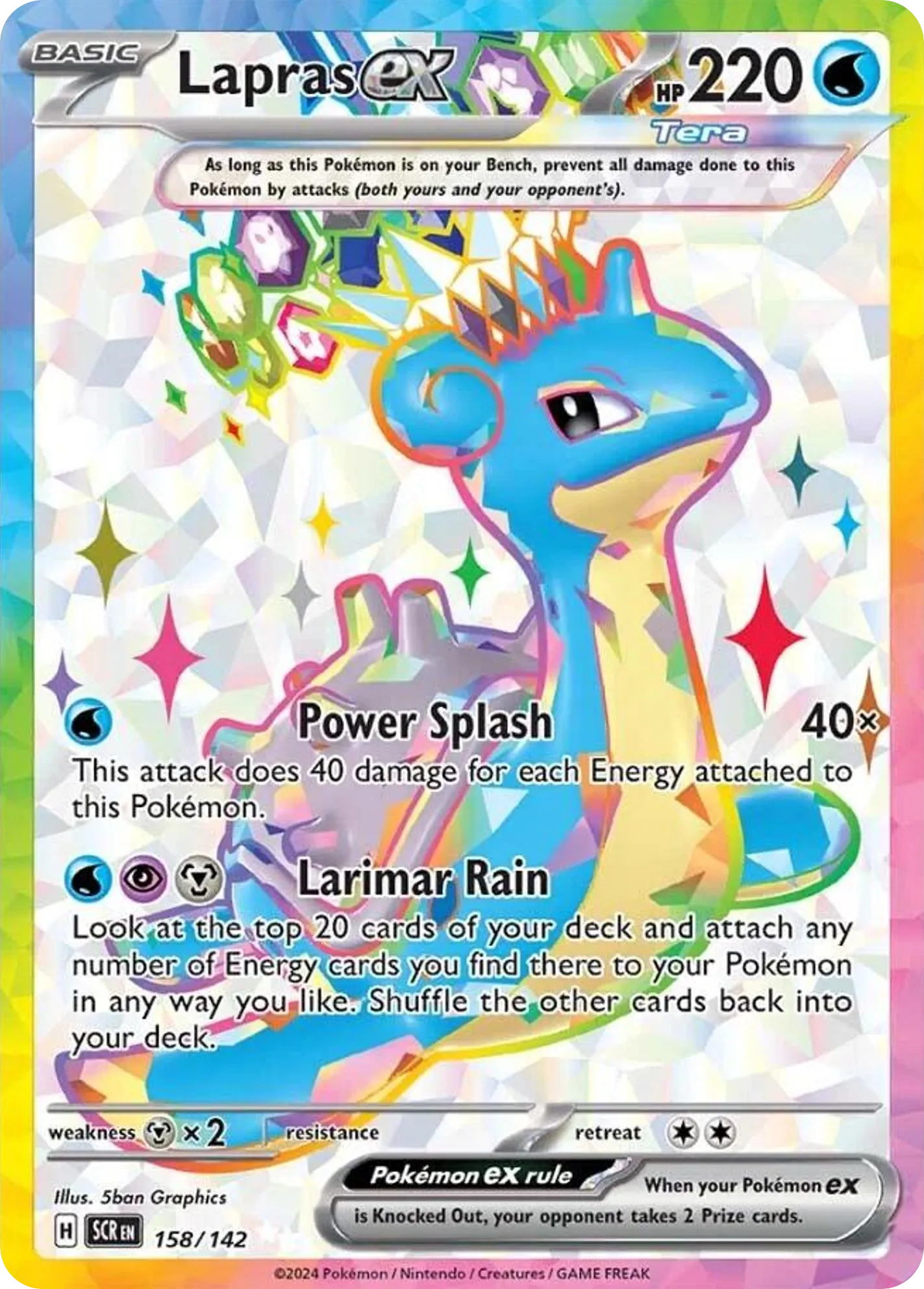Lapras ex card image