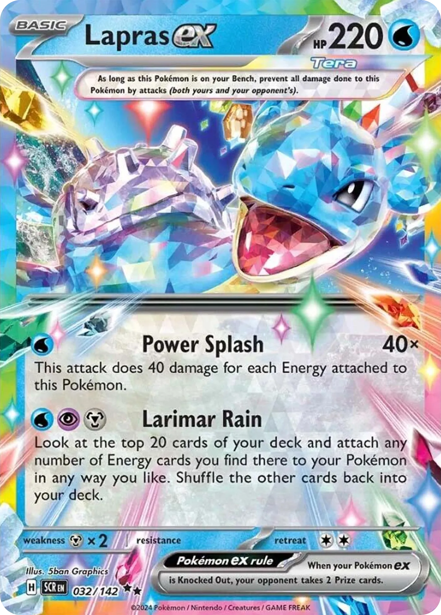 Lapras ex card image