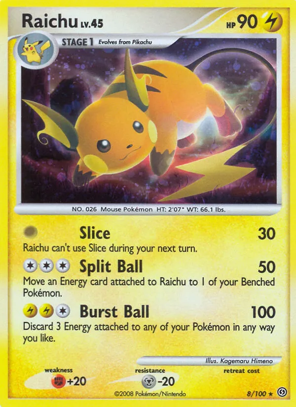 Raichu card image