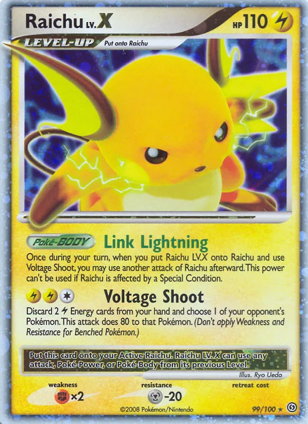 Raichu LV.X #99 card image