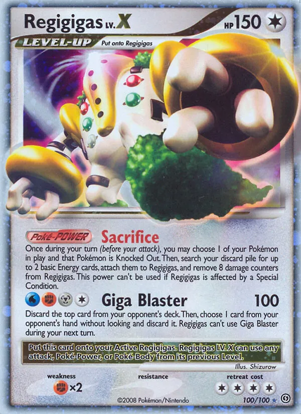 Regigigas LV.X #100 card image