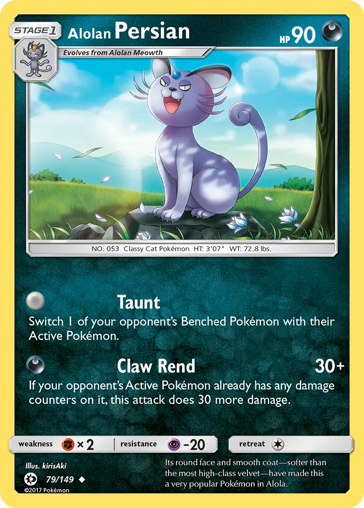 Alolan Persian card image