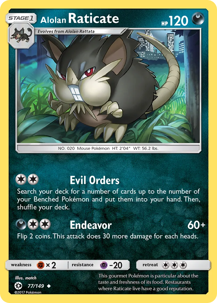 Alolan Raticate card image