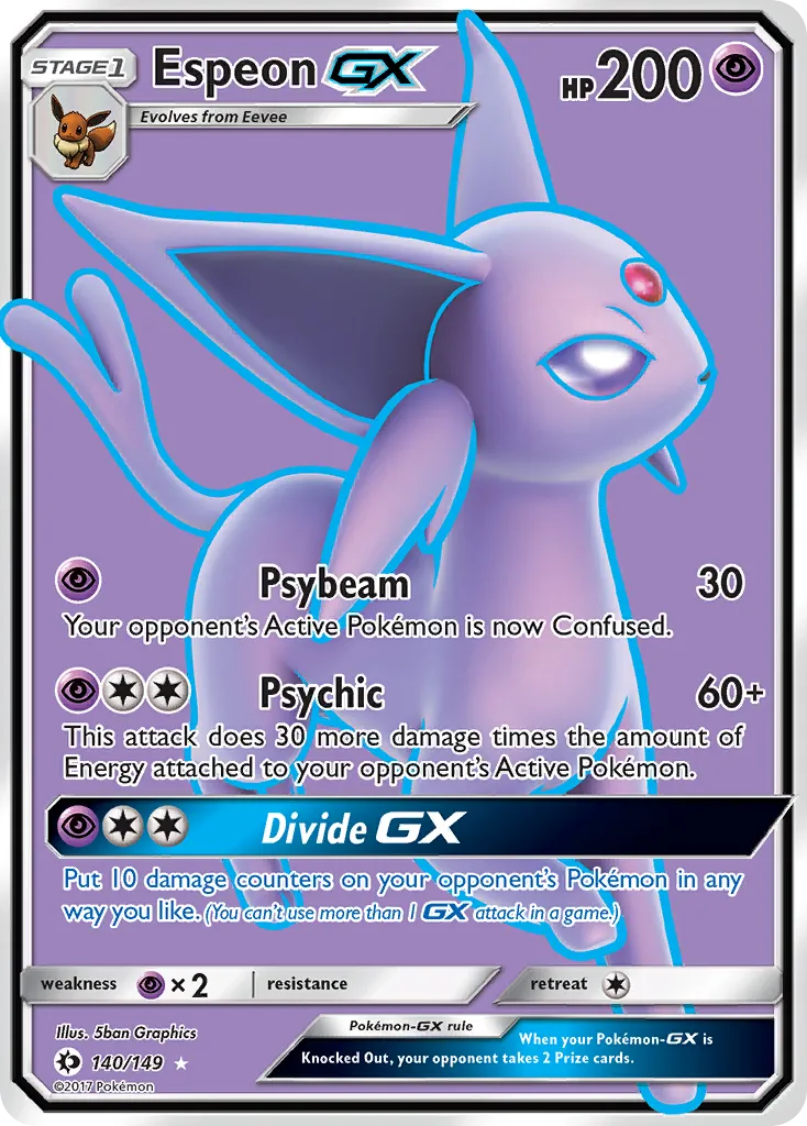 Espeon-GX #140 card image