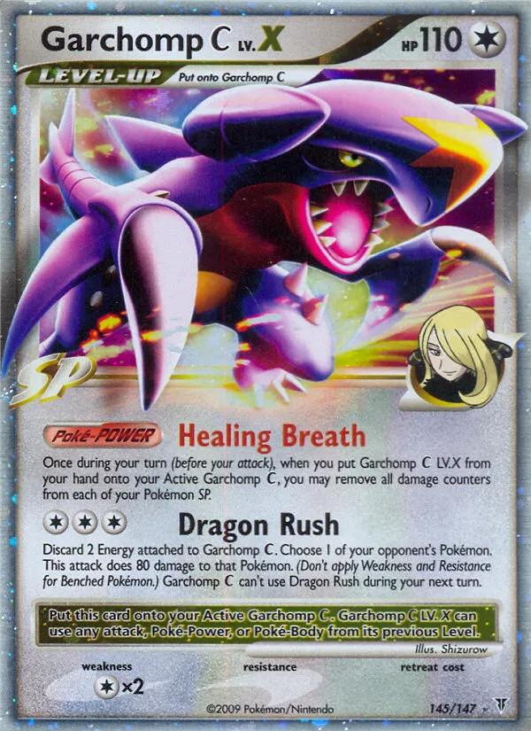 Garchomp C LV.X #145 card image
