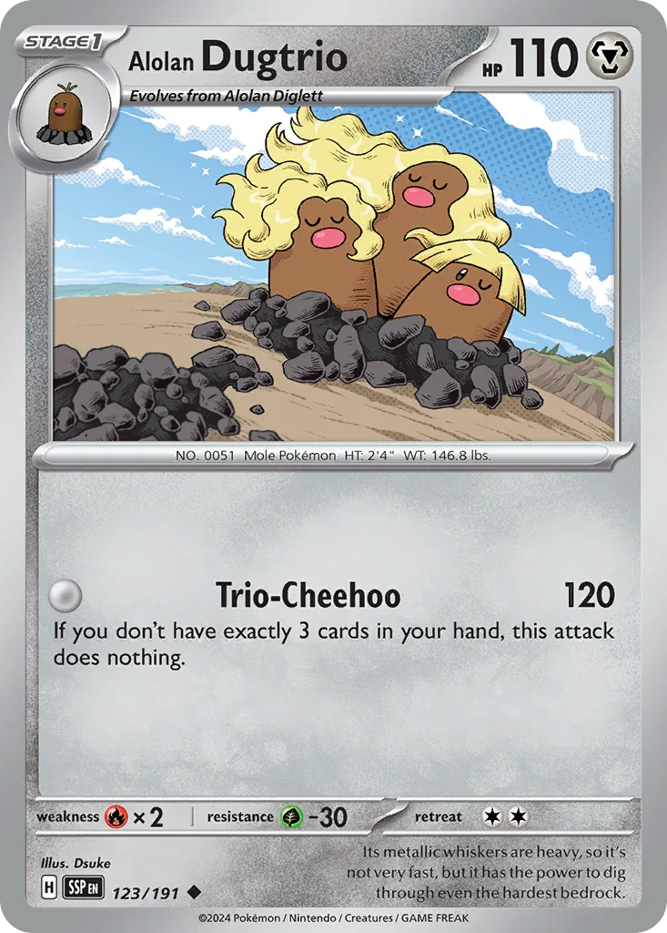 Alolan Dugtrio card image