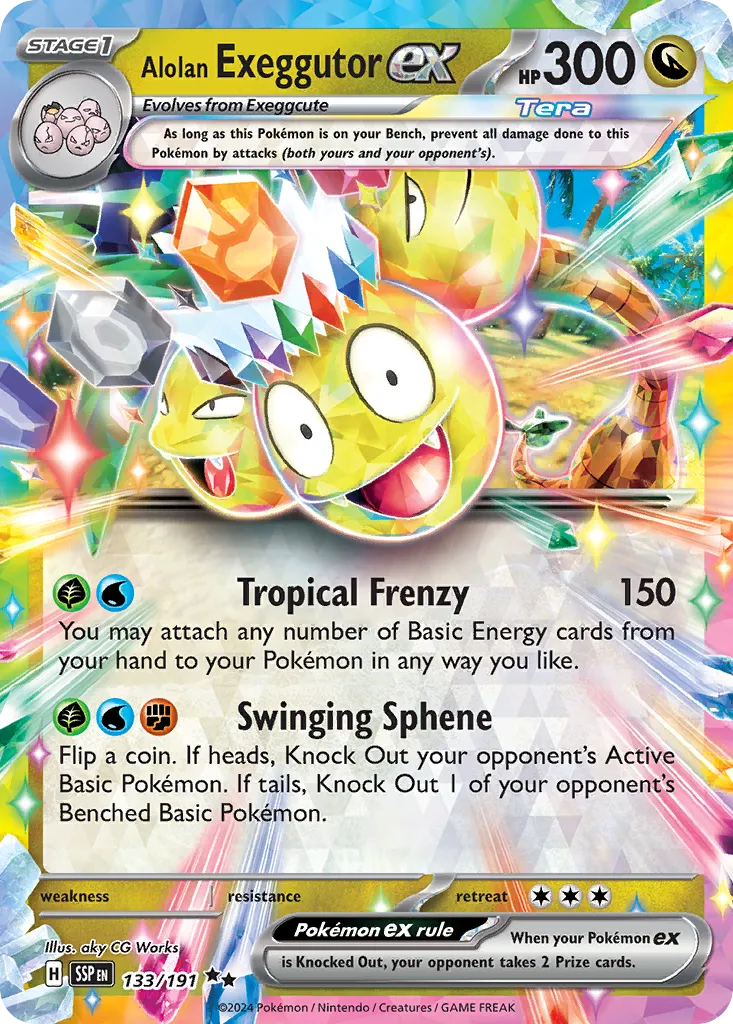 Alolan Exeggutor ex card image
