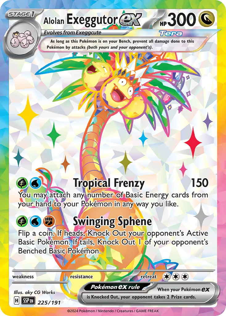Alolan Exeggutor ex card image