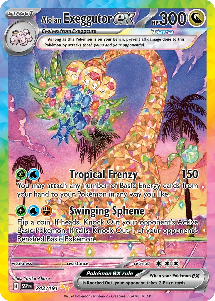 Alolan Exeggutor ex #242 card image