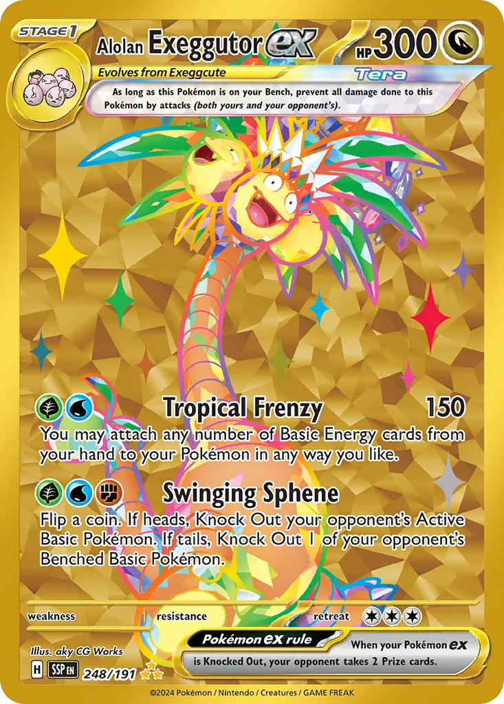 Alolan Exeggutor ex card image