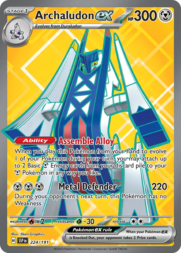 Archaludon ex card image