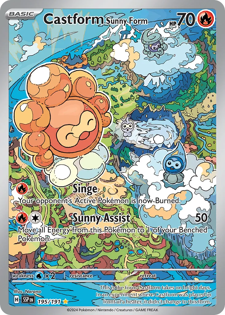 Castform Sunny Form card image
