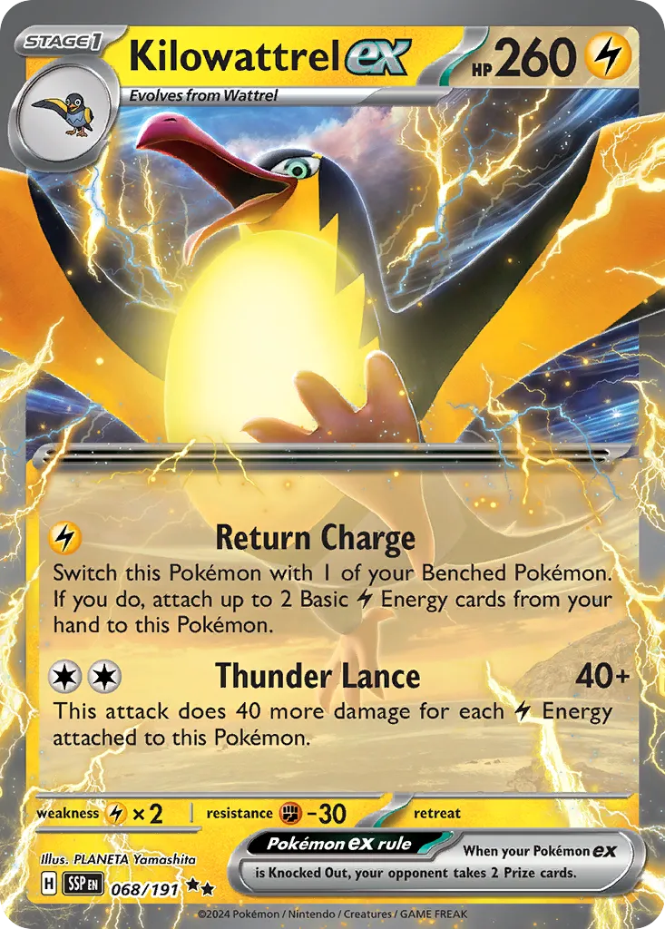 Kilowattrel ex card image