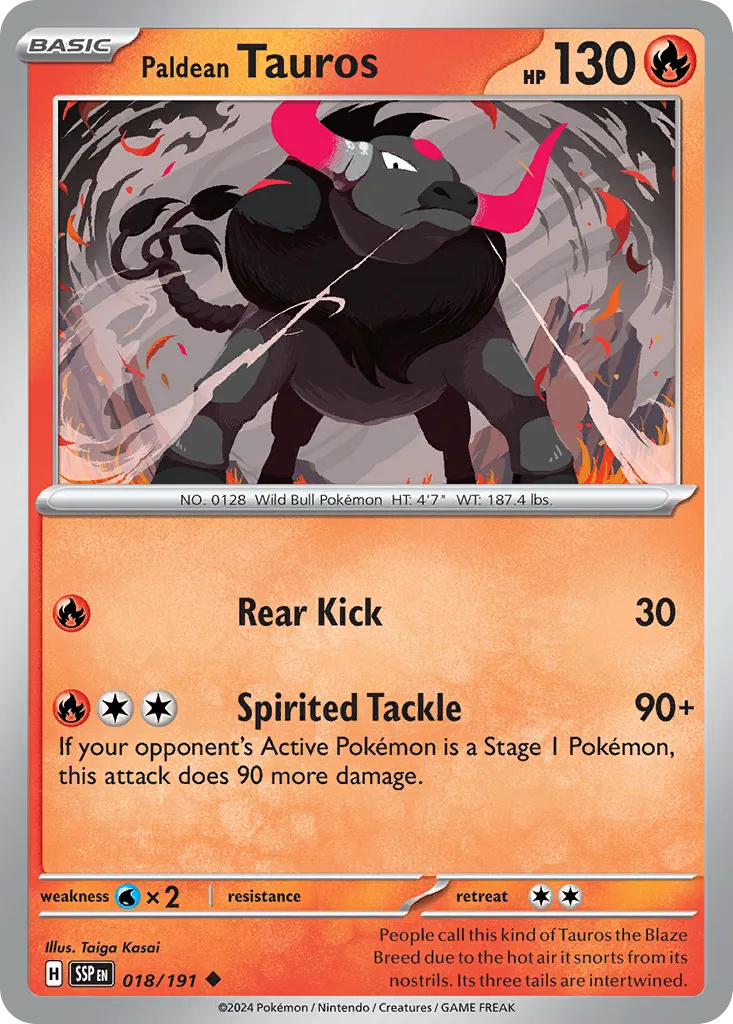 Paldean Tauros card image