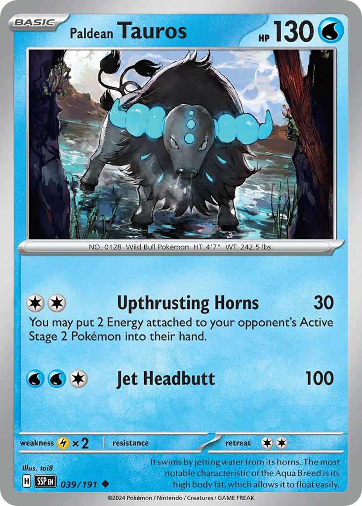 Paldean Tauros card image