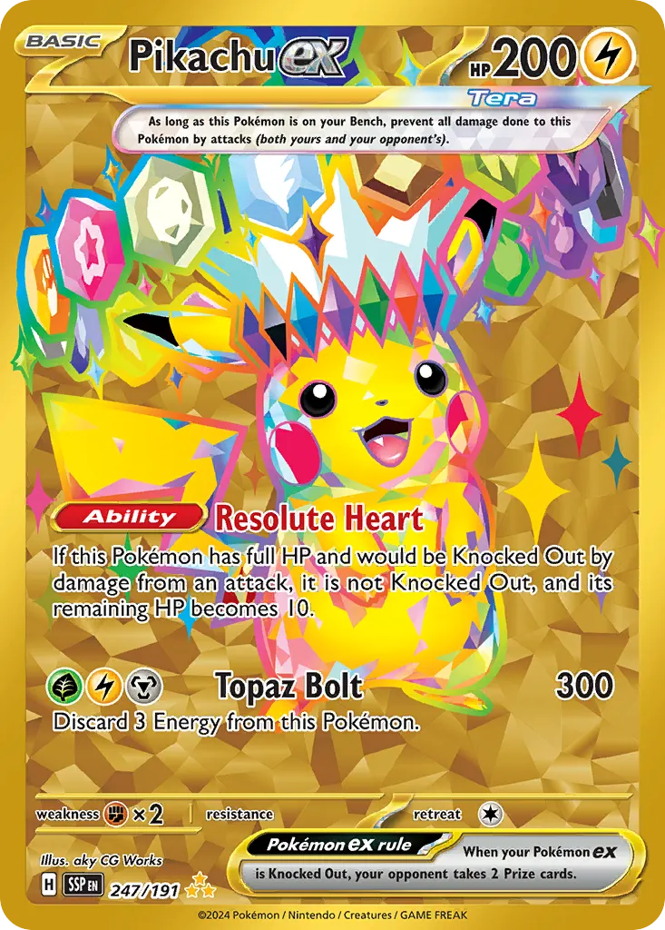 Pikachu ex #247 card image