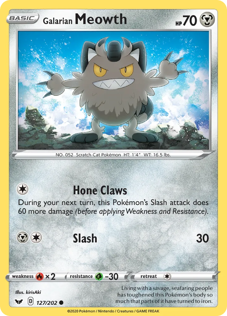 Galarian Meowth card image