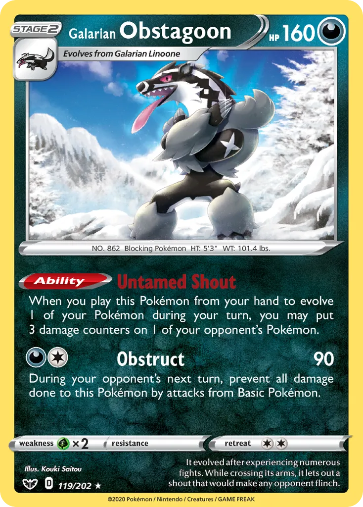 Galarian Obstagoon card image