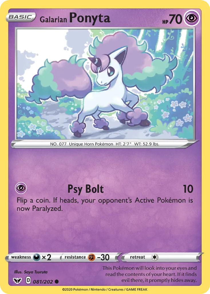 Galarian Ponyta card image