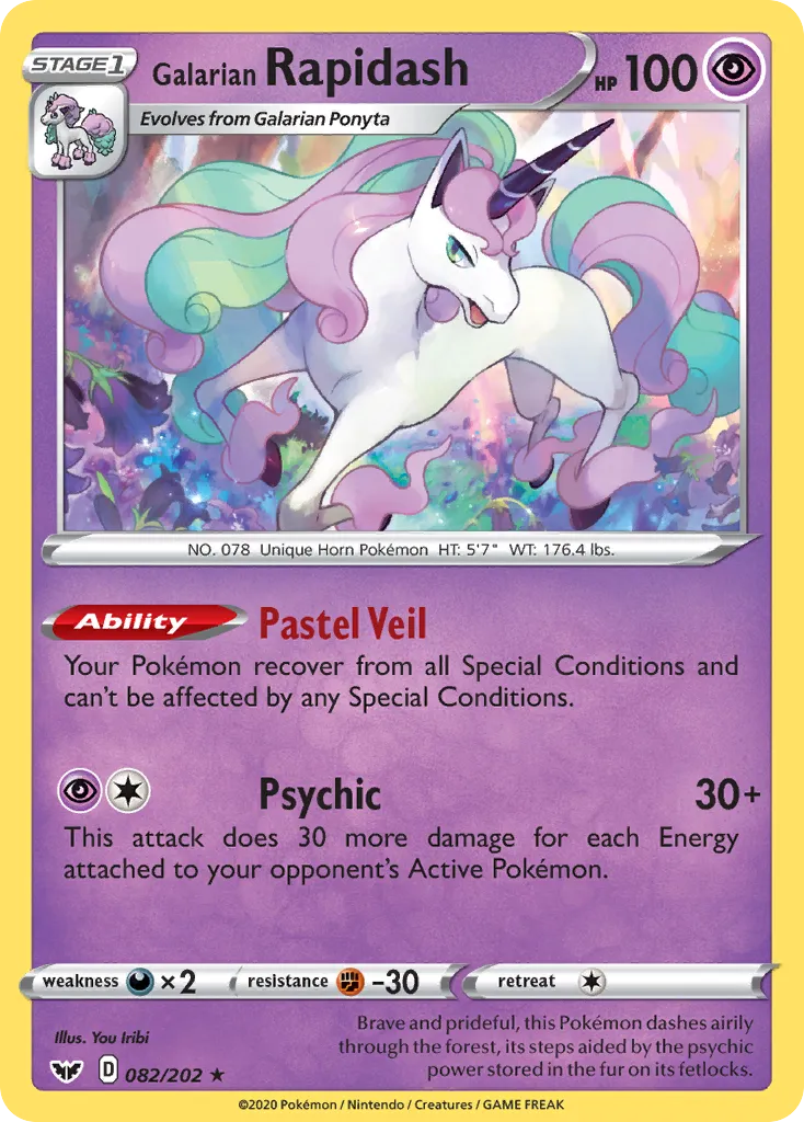 Galarian Rapidash card image