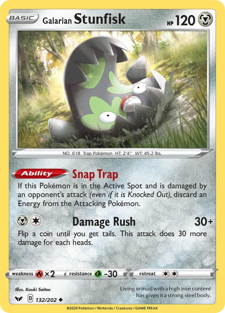 Galarian Stunfisk card image