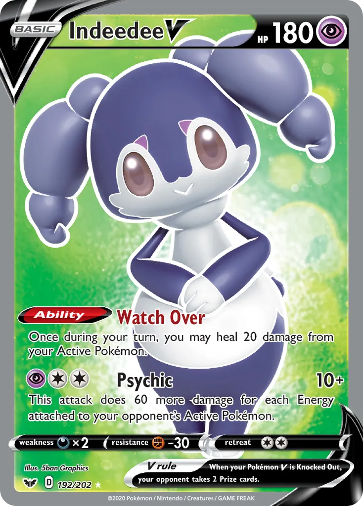 Indeedee V card image