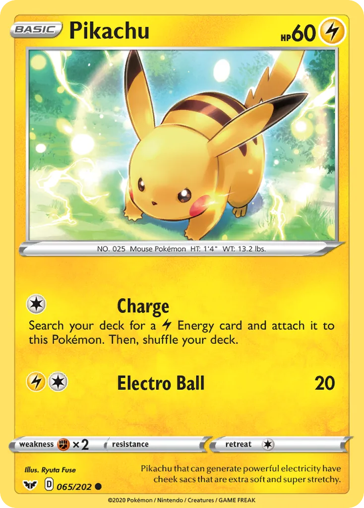 Pikachu card image