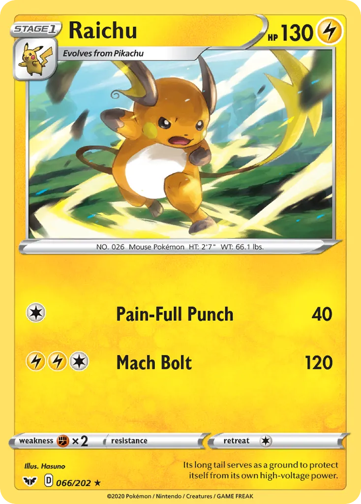 Raichu card image