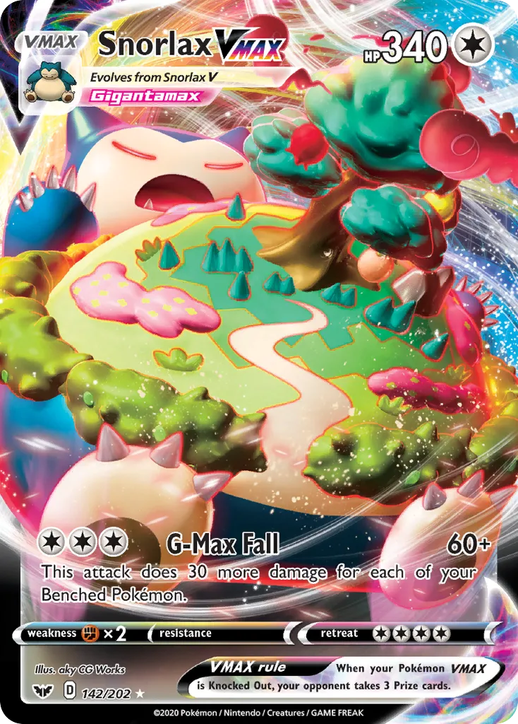 Snorlax VMAX #142 card image