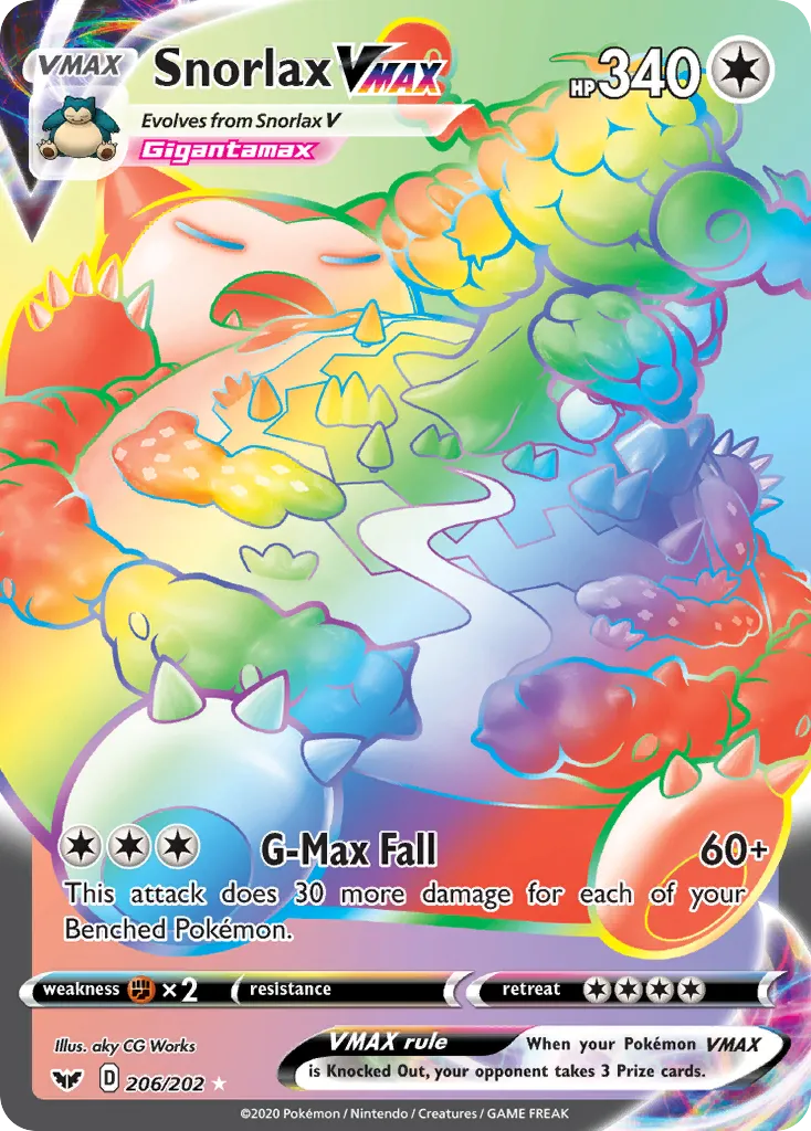 Snorlax VMAX #206 card image