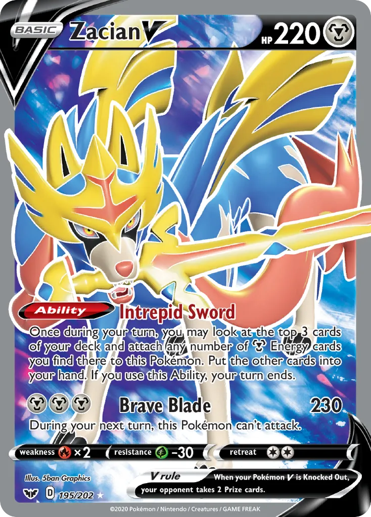 Zacian V card image