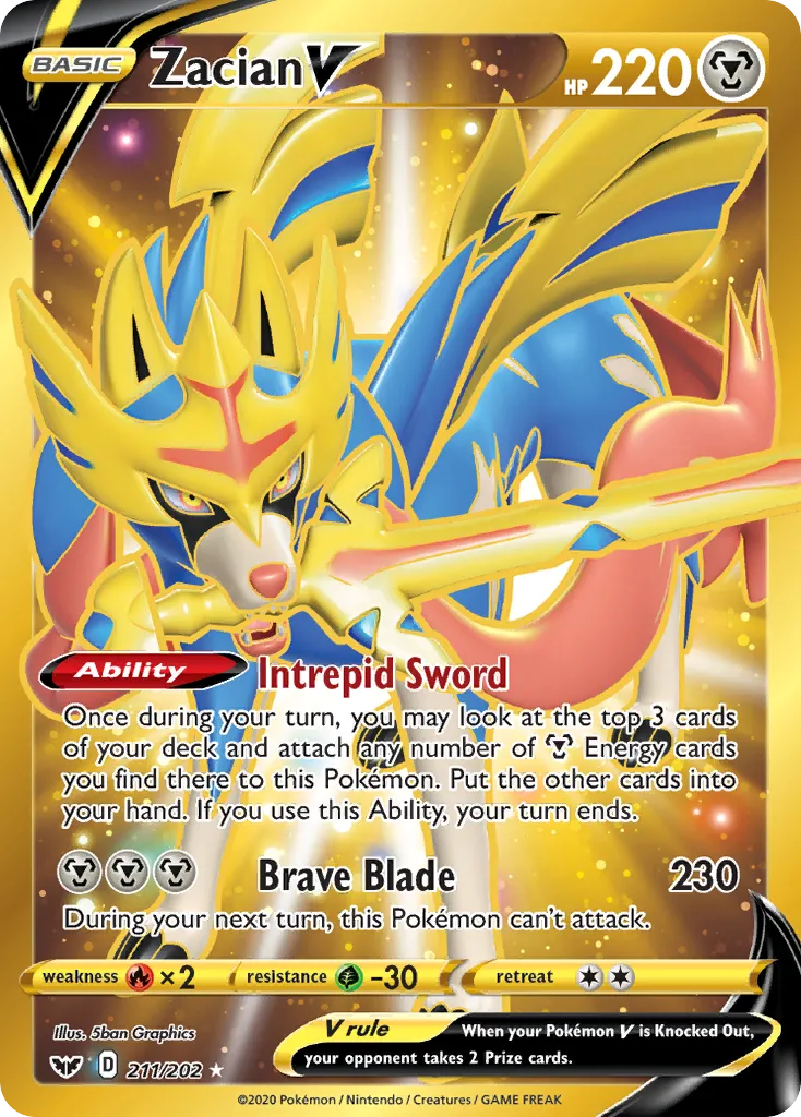Zacian V #211 card image