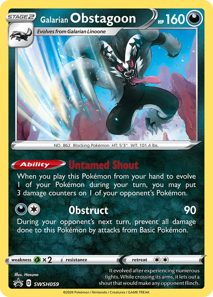 Galarian Obstagoon card image