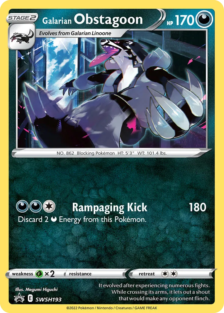 Galarian Obstagoon card image
