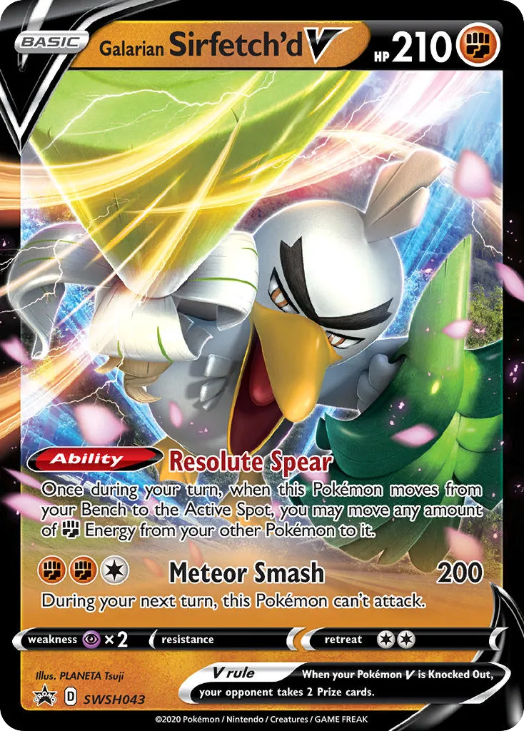 Galarian Sirfetch'd V card image
