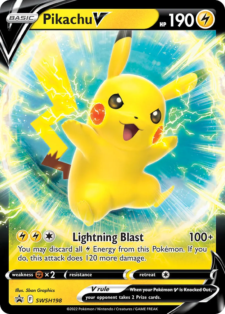 Pikachu V card image