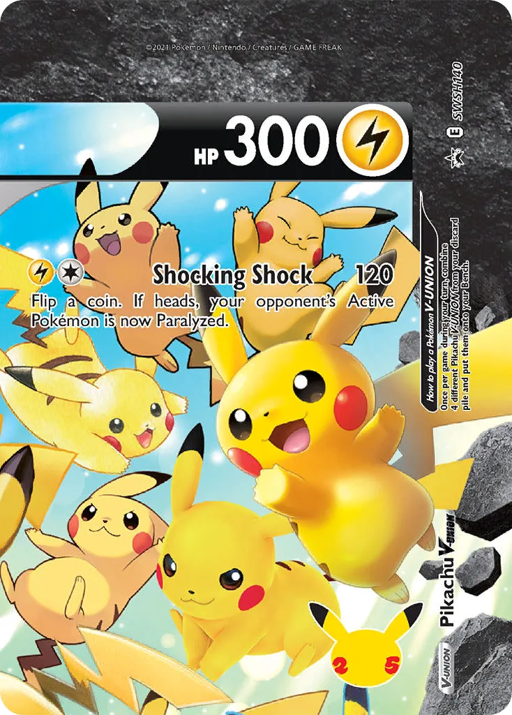 Pikachu V-UNION card image