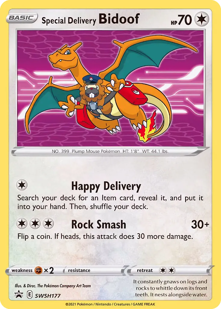 Special Delivery Bidoof #SWSH177 card image