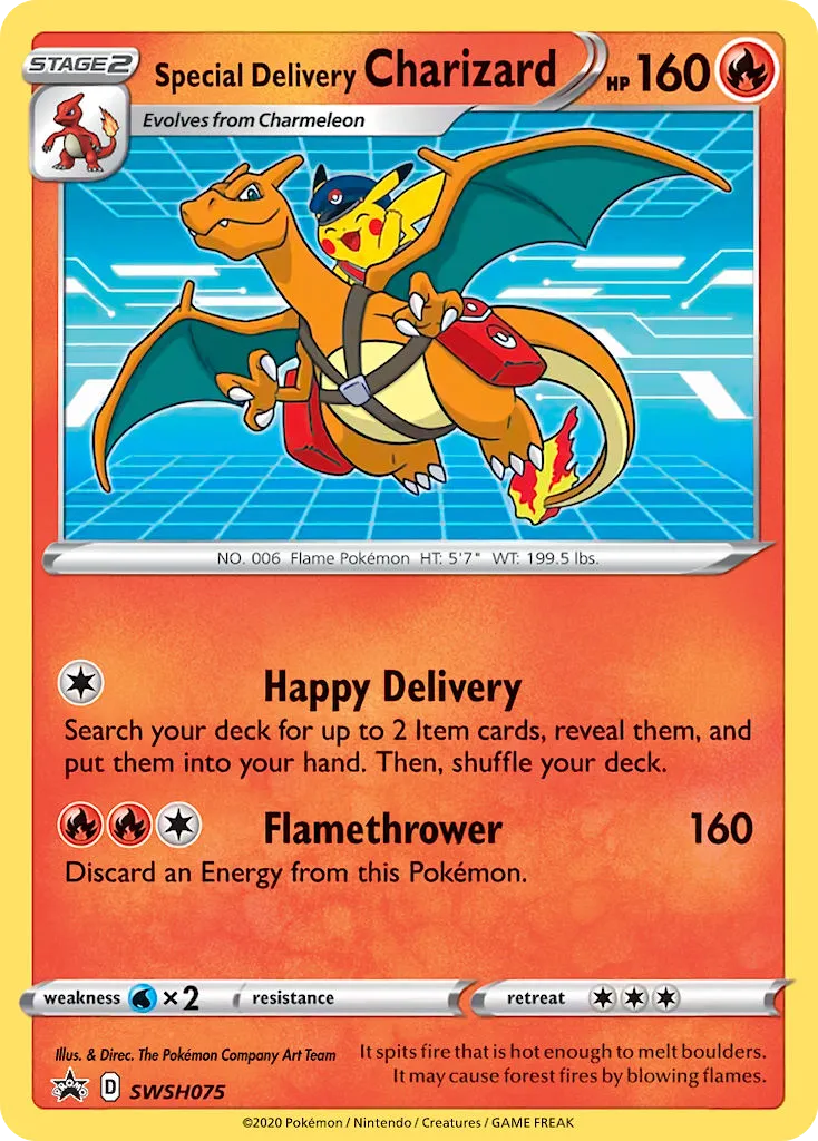 Special Delivery Charizard #SWSH075 card image