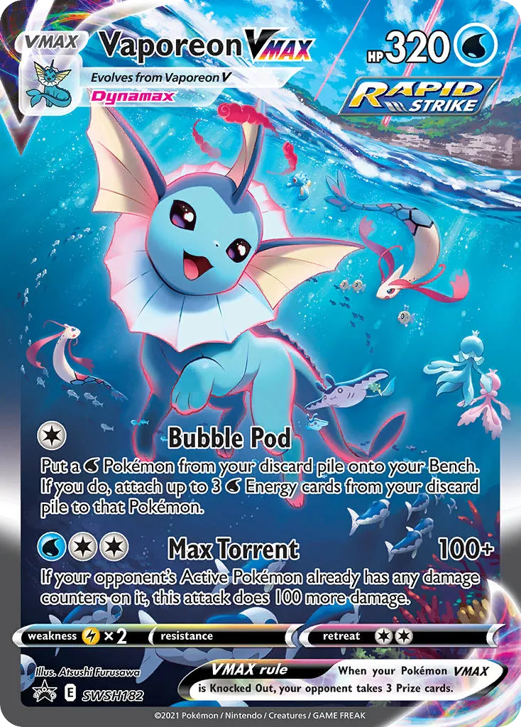 Vaporeon VMAX card image