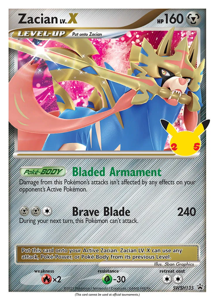 Zacian LV.X card image