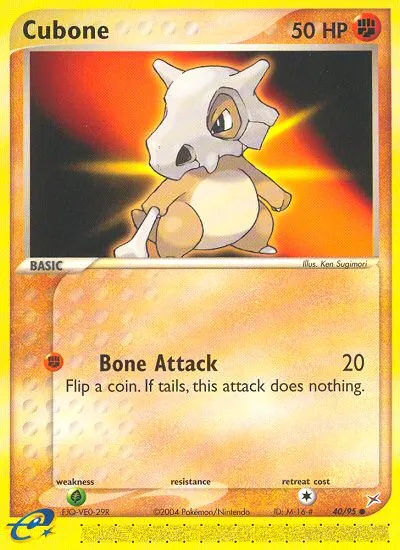 Cubone Team Magma vs Team Aqua #40 card image