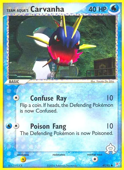 Team Aqua's Carvanha card image