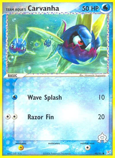 Team Aqua's Carvanha card image